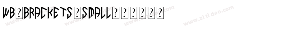 Wb_Brackets-Small字体转换