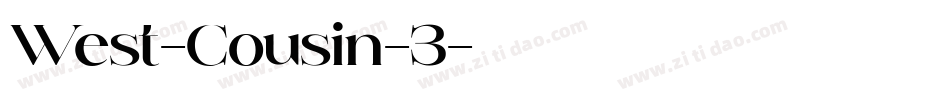 West-Cousin-3字体转换