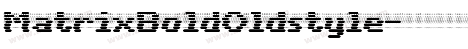 MatrixBoldOldstyle字体转换