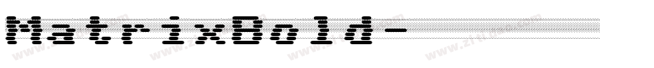 MatrixBold字体转换