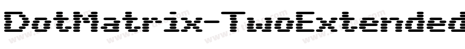 DotMatrix-TwoExtended字体转换