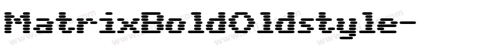 MatrixBoldOldstyle字体转换
