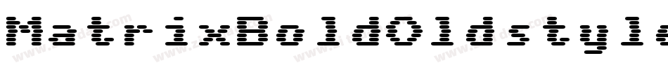 MatrixBoldOldstyle字体转换