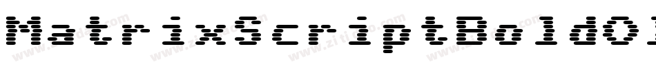MatrixScriptBoldOldstyle字体转换