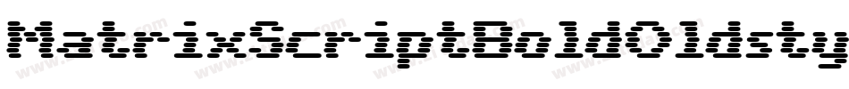 MatrixScriptBoldOldstyle字体转换