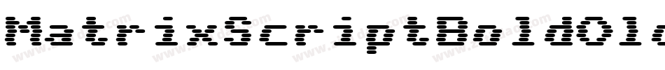 MatrixScriptBoldOldstyle字体转换