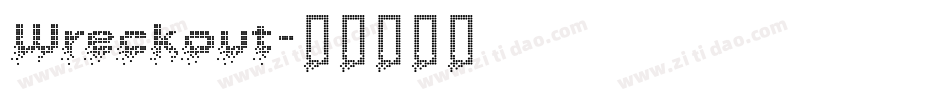 Wreckout字体转换