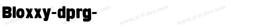 Bloxxy-dprg字体转换