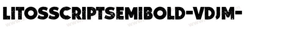 LitosscriptSemibold-vdJM字体转换