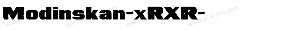 Modinskan-xRXR字体转换