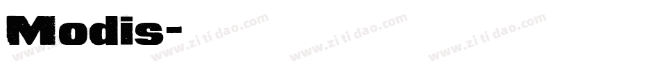 Modis字体转换