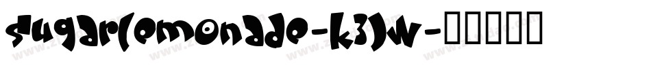 Sugarlemonade-K3JW字体转换