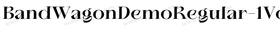 BandWagonDemoRegular-1VoZ字体转换