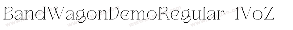BandWagonDemoRegular-1VoZ字体转换