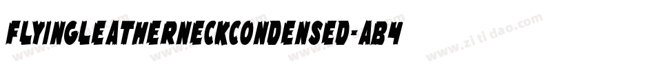 FlyingLeatherneckCondensed-AB4D字体转换