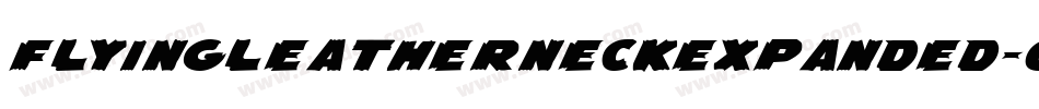 FlyingLeatherneckExpanded-qzBd字体转换