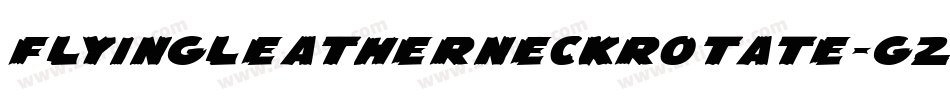 FlyingLeatherneckRotate-G2vP字体转换