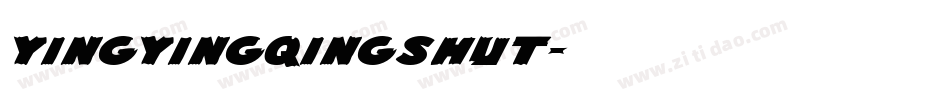 yingyingqingshut字体转换