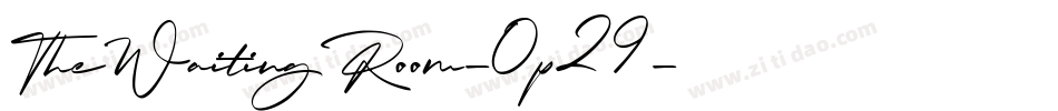 TheWaitingRoom-0p29字体转换