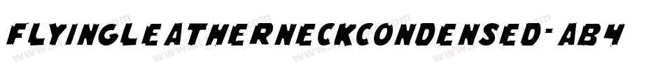 FlyingLeatherneckCondensed-AB4D字体转换