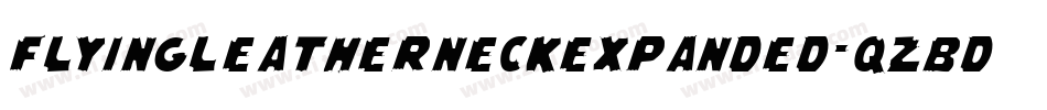 FlyingLeatherneckExpanded-qzBd字体转换