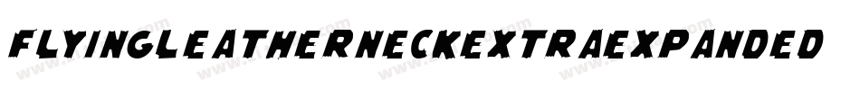 FlyingLeatherneckExtraExpanded-WnzA字体转换