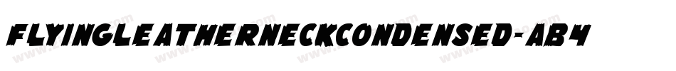 FlyingLeatherneckCondensed-AB4D字体转换