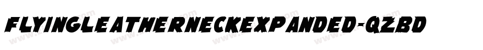 FlyingLeatherneckExpanded-qzBd字体转换