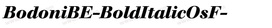 BodoniBE-BoldItalicOsF字体转换