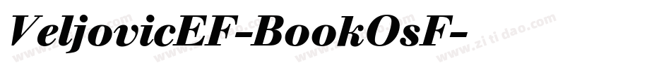 VeljovicEF-BookOsF字体转换