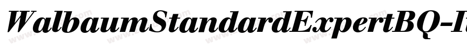 WalbaumStandardExpertBQ-ItalicOsF字体转换