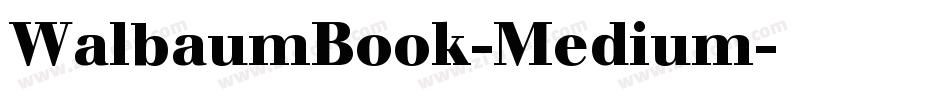 WalbaumBook-Medium字体转换
