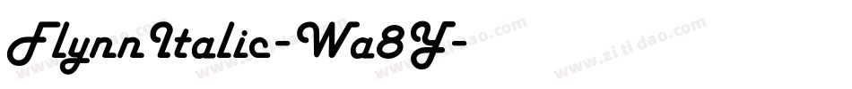 FlynnItalic-Wa8Y字体转换