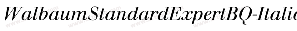 WalbaumStandardExpertBQ-ItalicOsF字体转换