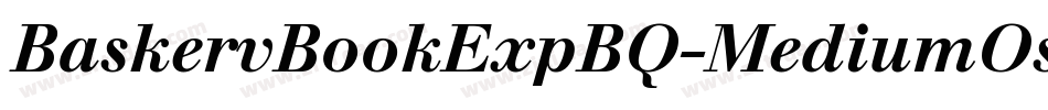 BaskervBookExpBQ-MediumOsF字体转换