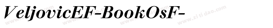 VeljovicEF-BookOsF字体转换