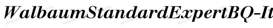 WalbaumStandardExpertBQ-ItalicOsF字体转换