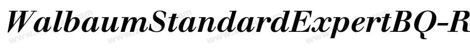 WalbaumStandardExpertBQ-RegularOsF字体转换