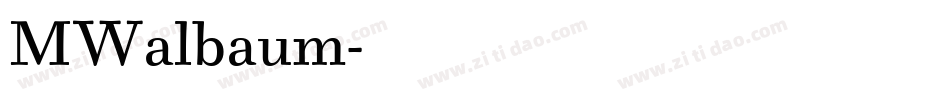 MWalbaum字体转换