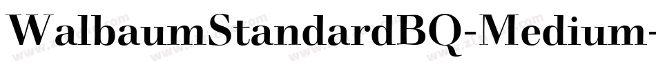 WalbaumStandardBQ-Medium字体转换