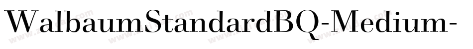 WalbaumStandardBQ-Medium字体转换