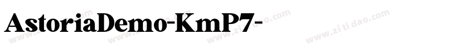 AstoriaDemo-KmP7字体转换