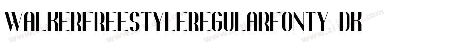 WalkerFreeStyleRegularFonty-DKR1字体转换