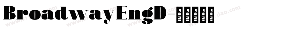 BroadwayEngD字体转换
