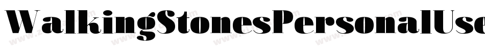 WalkingStonesPersonalUse-3npX字体转换