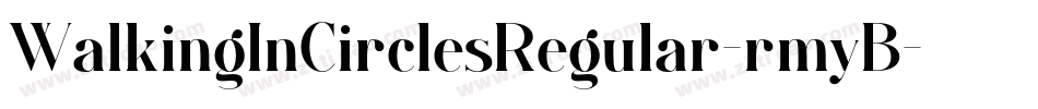 WalkingInCirclesRegular-rmyB字体转换