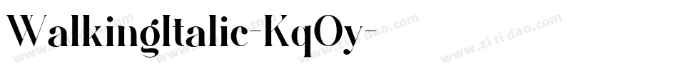 WalkingItalic-Kq0y字体转换