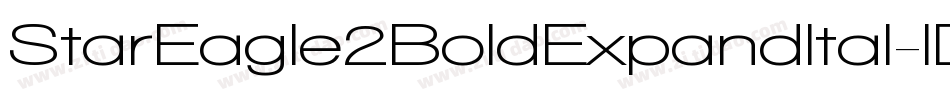 StarEagle2BoldExpandItal-lDj0字体转换