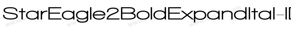 StarEagle2BoldExpandItal-lDj0字体转换