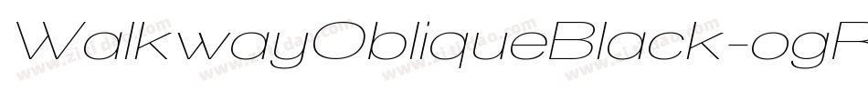 WalkwayObliqueBlack-ogRV字体转换